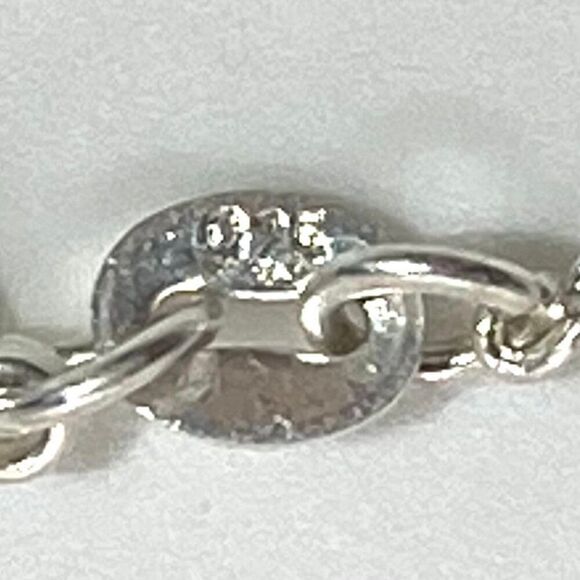 AUO Sterling 925 Silver Heart  & Turquoise Necklace - Picture 7 of 11